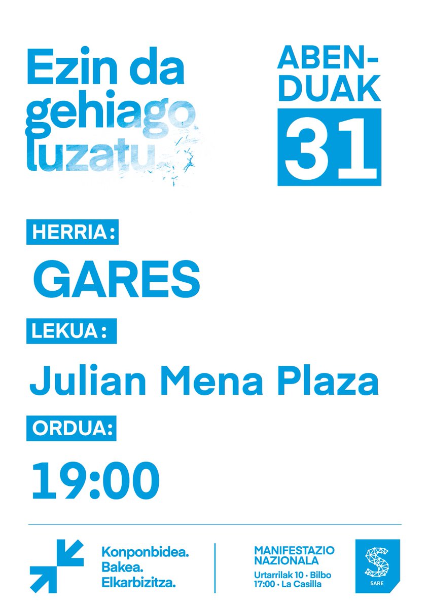 Kontzentrazioa Garesen / Concentración en Gares:

Euskal Preso, Deportatu eta iheslariak etxera!