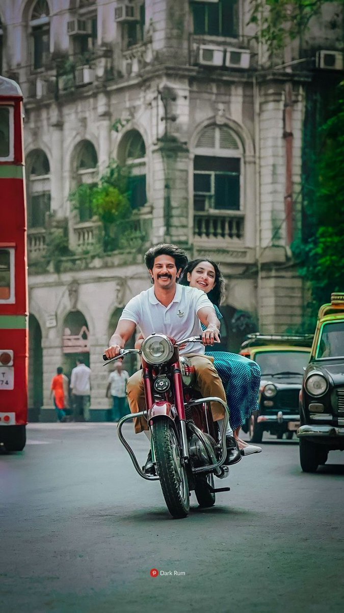 CinemaPursuit's tweet photo. Bike ride with 💕😍
#DulquerSalmaan #Kali #Cia #Kurup #NPCB #SaiPallavi #shobithadhulipala https://t.co/VyCzGj8TWc