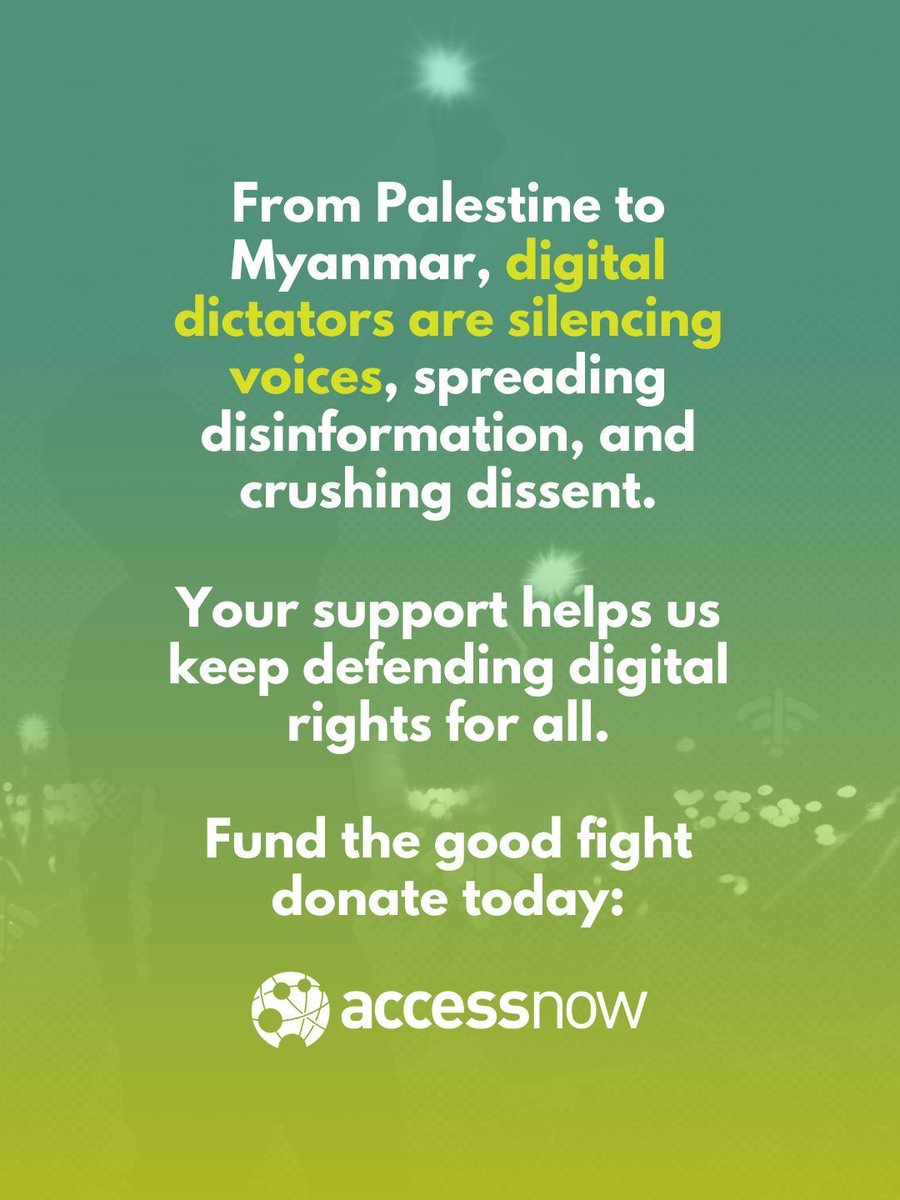 Access Now tweet media