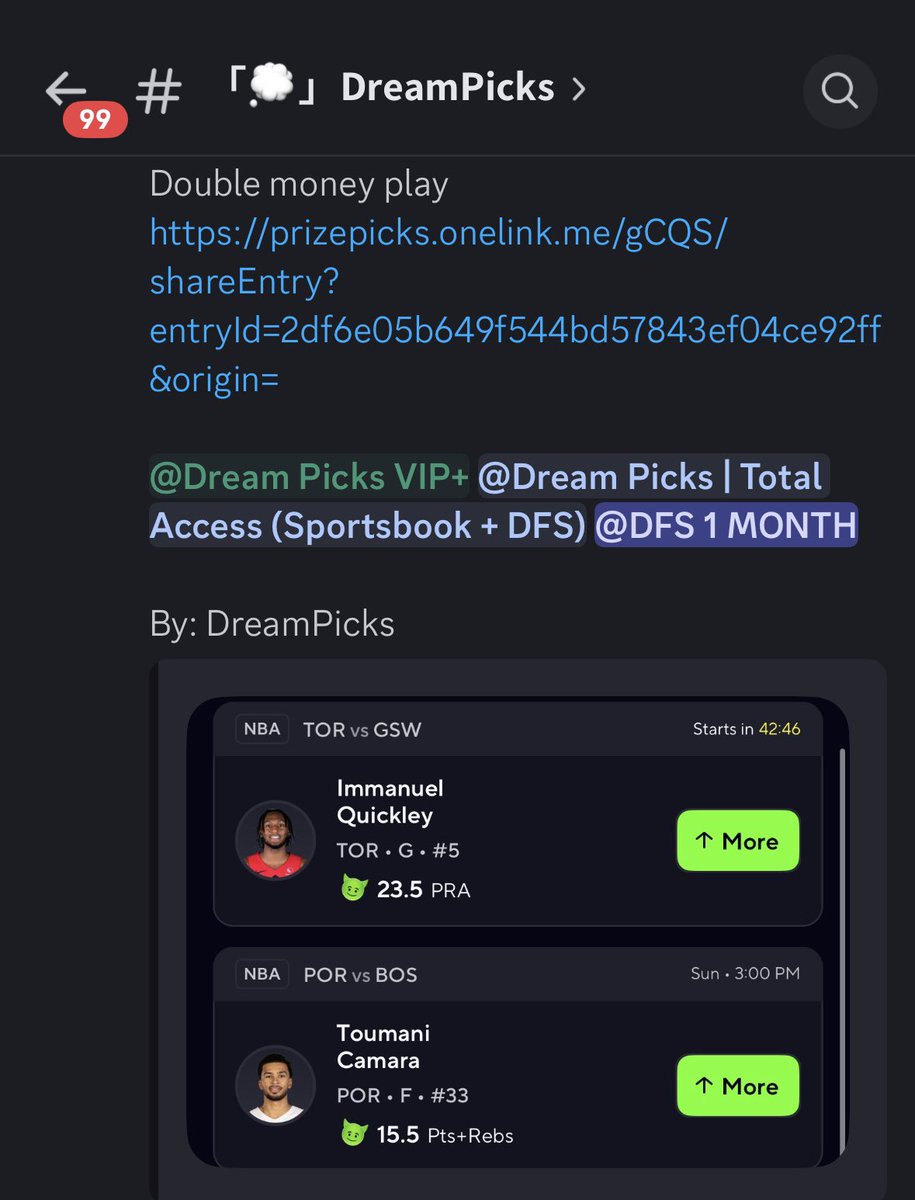 Dream Picks tweet media