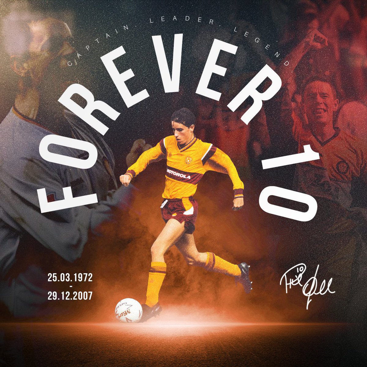 Forever 10. Forever a legend.

Remembering Phil O’Donnell, 18 years on from that tragic day.