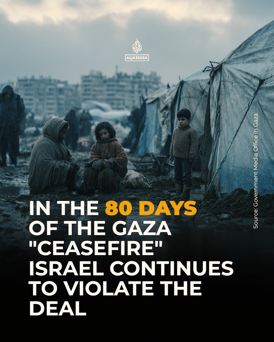 AJEnglish's tweet photo. Israel continues to commit serious and systematic violations of the Gaza ceasefire agreement, constituting a clear breach of international humanitarian law. 

Here's what we know ⤵️ #Infograph https://t.co/JBylmqiL6G