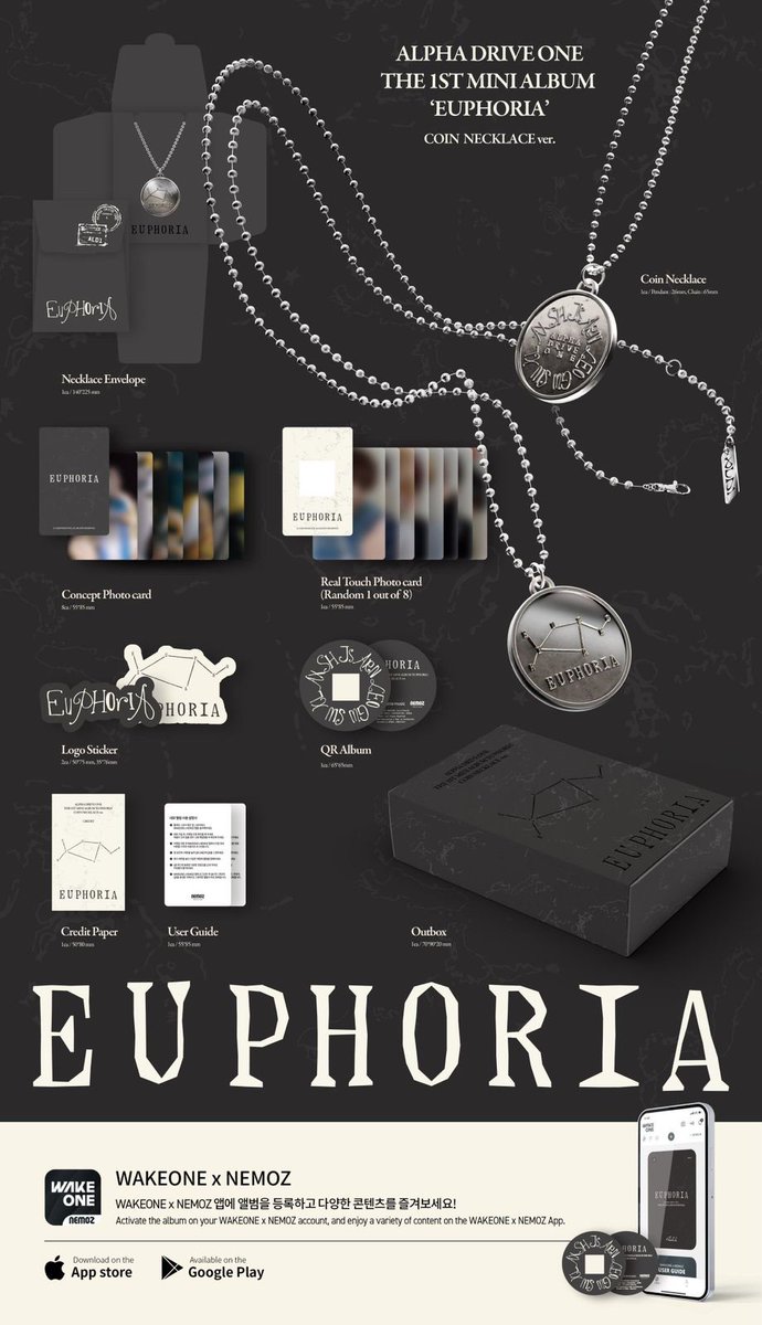 geniusbhang's tweet image. [OPEN PO] ALPHA DRIVE ONE THE 1ST MINI ALBUM [EUPHORIA] (COIN NECKLACE ver.) (LIMITED EDITION) 

➹295.000 dp. 250k
(est. 200gr) 

💌Form Order: bit.ly/geniusbhangord…

➹Est. Bersih INA
➹GO Line 
📍Jateng