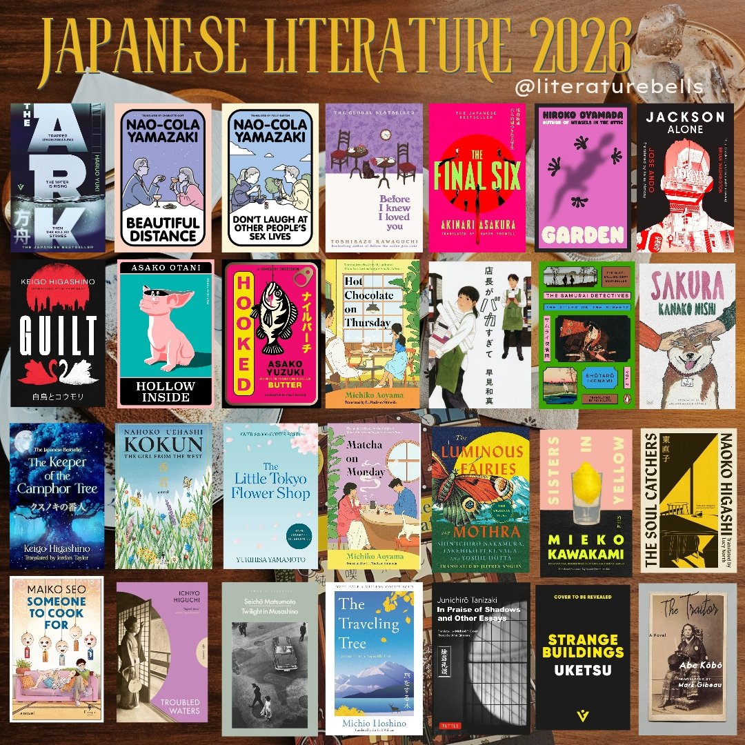 literaturebells's tweet image. Upcoming Japanese Literature releases in 2026 ✨️