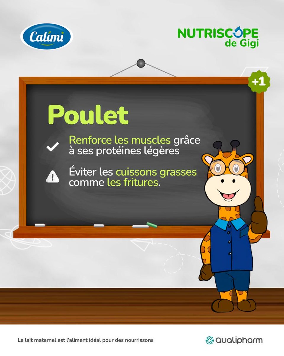 Calimi_Benin's tweet photo. Tu cherches de quoi renforcer bébé sans compliquer les repas. 🙃
Un poulet simple et bien préparé aide bébé à manger mieux et à avoir un plein d’énergie.🔥

#calimi #partage https://t.co/xeSgJUTbeH
