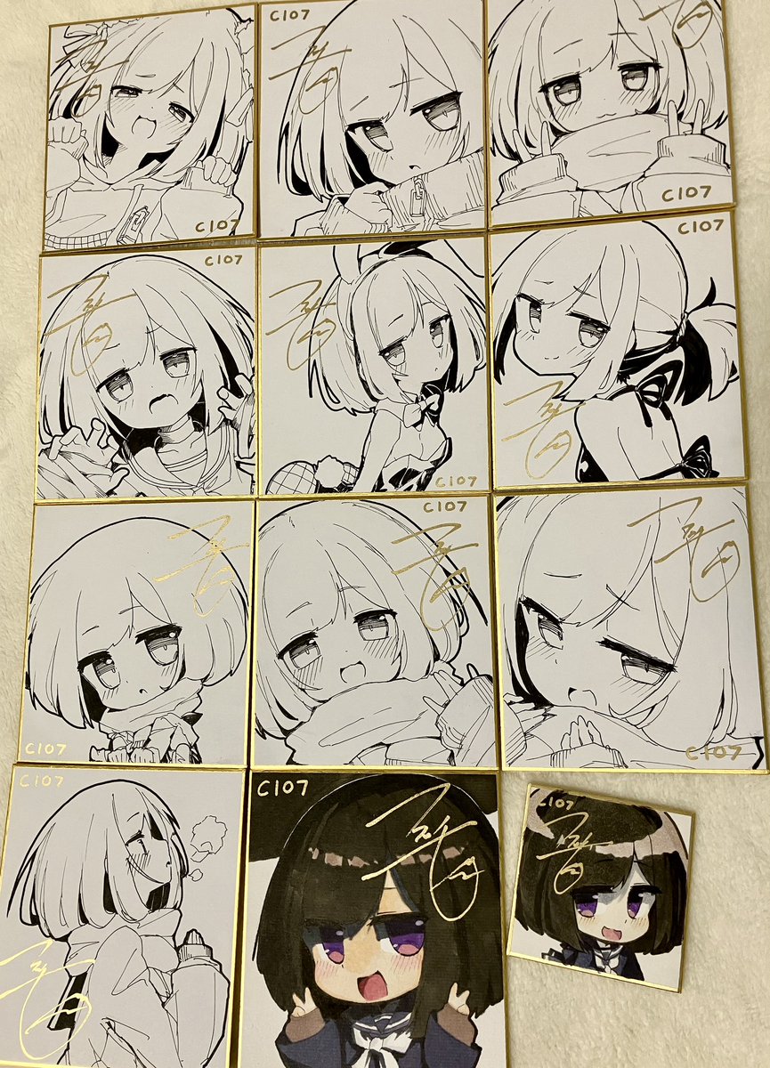 ミニ色紙10枚+α完成!

・先着販売します
・1人1枚まで
・5千円の用意をお忘れなく 