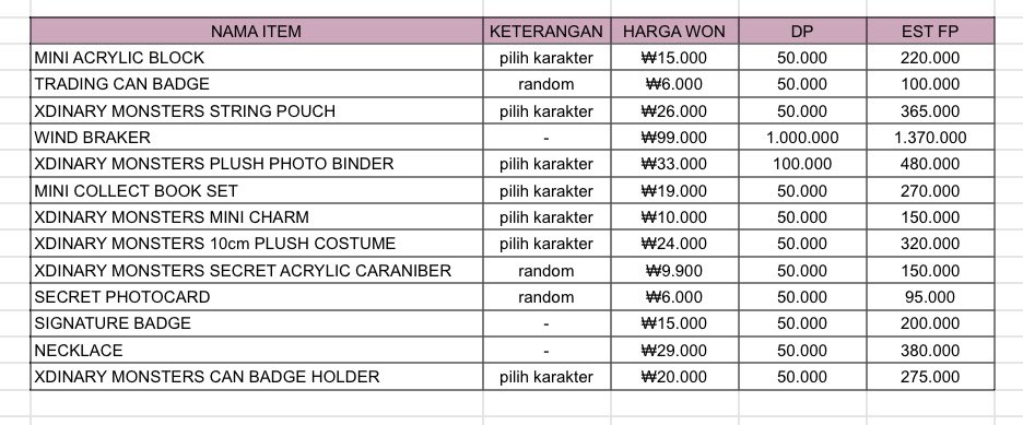 dundunGO_'s tweet image. OPEN PO MD &amp;lt;Xdinary Heroes 2nd Fanmeeting&amp;gt; XCLUSIVE PARTY (ONLINE)

DP 50K

₩40.000 = 1 POB

✅GO LINE
✅CICILAN
📍Tangerang
🗓️CLOSE : 11/01/26 17.00 WIB

form order : forms.gle/XKdRFzAy6DWLQp…
