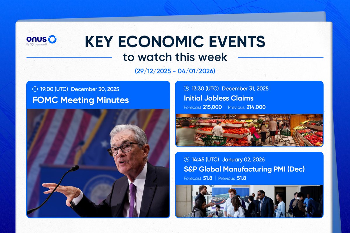 📅 Key Economic Events This Week: Which event could move crypto markets the  most this week? 👇 #Economic #FederalReserve #FOMC #Crypto #BTC #ETH  #Altcoins