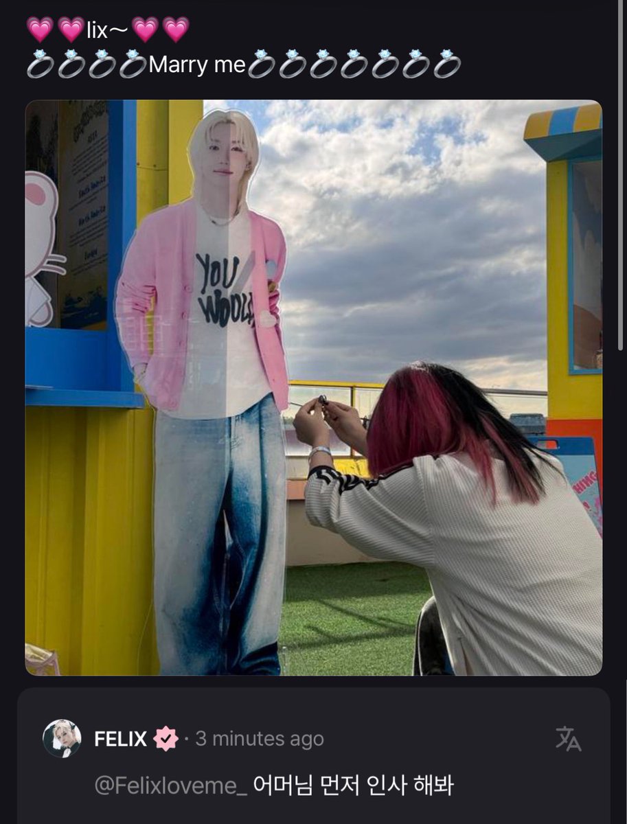 YONGLlXIE's tweet image. 🩷: lix~ marry me 
🐥: go greet my mom first

HELLO:!:!??😭