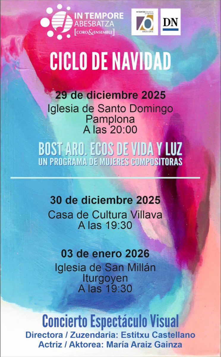 "CICLO DE NAVIDAD"
GABONETAKO ZIKLOA 
🎼🎼🎶🎶🎹🎻🪈🎄🎄