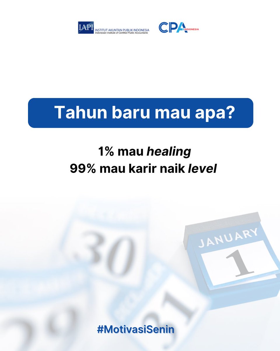 iapi_official's tweet image. Tahun baru membawa peluang baru untuk terus bertumbuh dan berkembang✨

Mari hadapi setiap tantangan dengan sikap positif dan komitmen yang kuat💪🏻

#MotivasiSenin #CPAIndonesia #ProfessionalJourney #IAPI #NewYearGoals #WorkLifeBalance