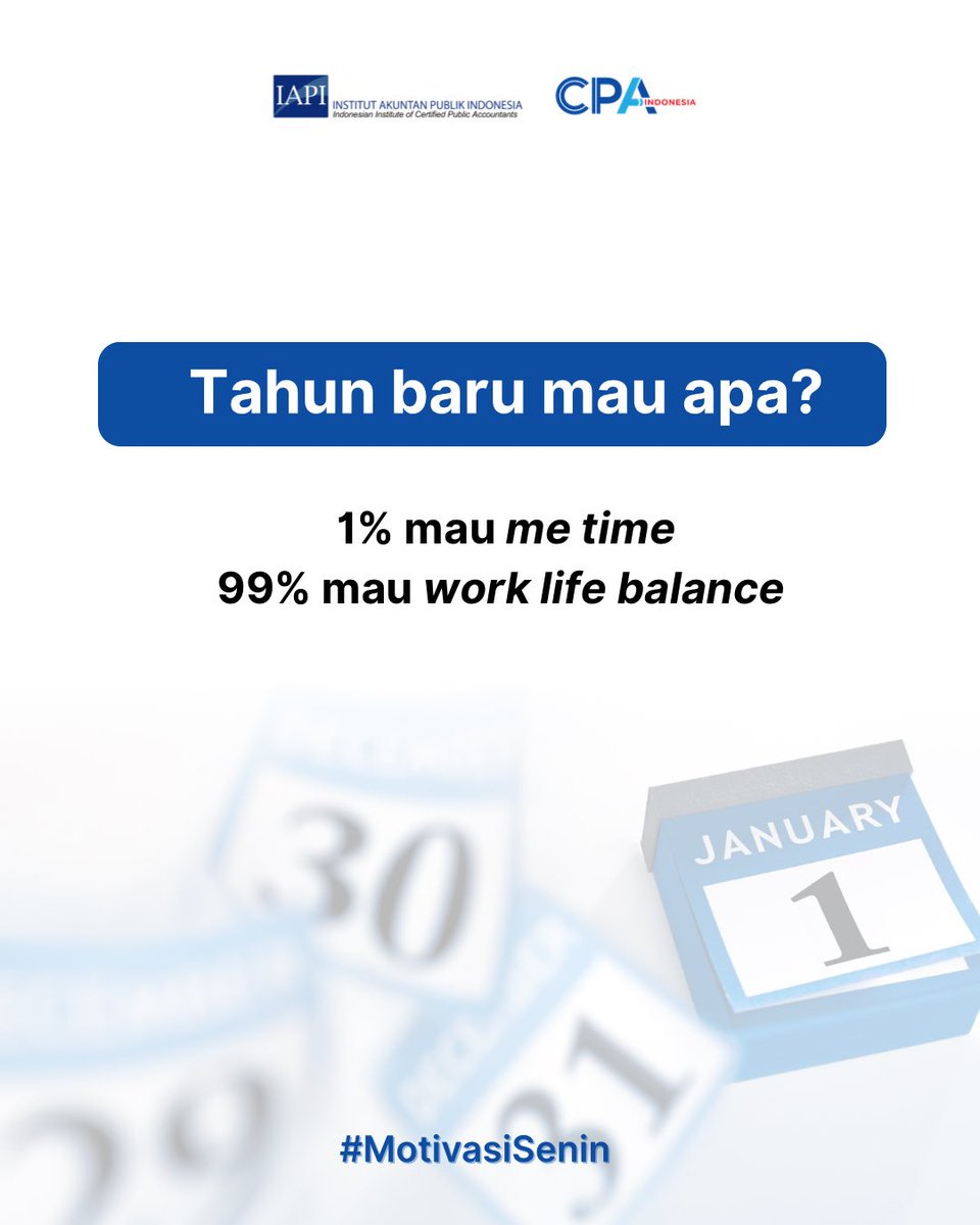 iapi_official's tweet image. Tahun baru membawa peluang baru untuk terus bertumbuh dan berkembang✨

Mari hadapi setiap tantangan dengan sikap positif dan komitmen yang kuat💪🏻

#MotivasiSenin #CPAIndonesia #ProfessionalJourney #IAPI #NewYearGoals #WorkLifeBalance