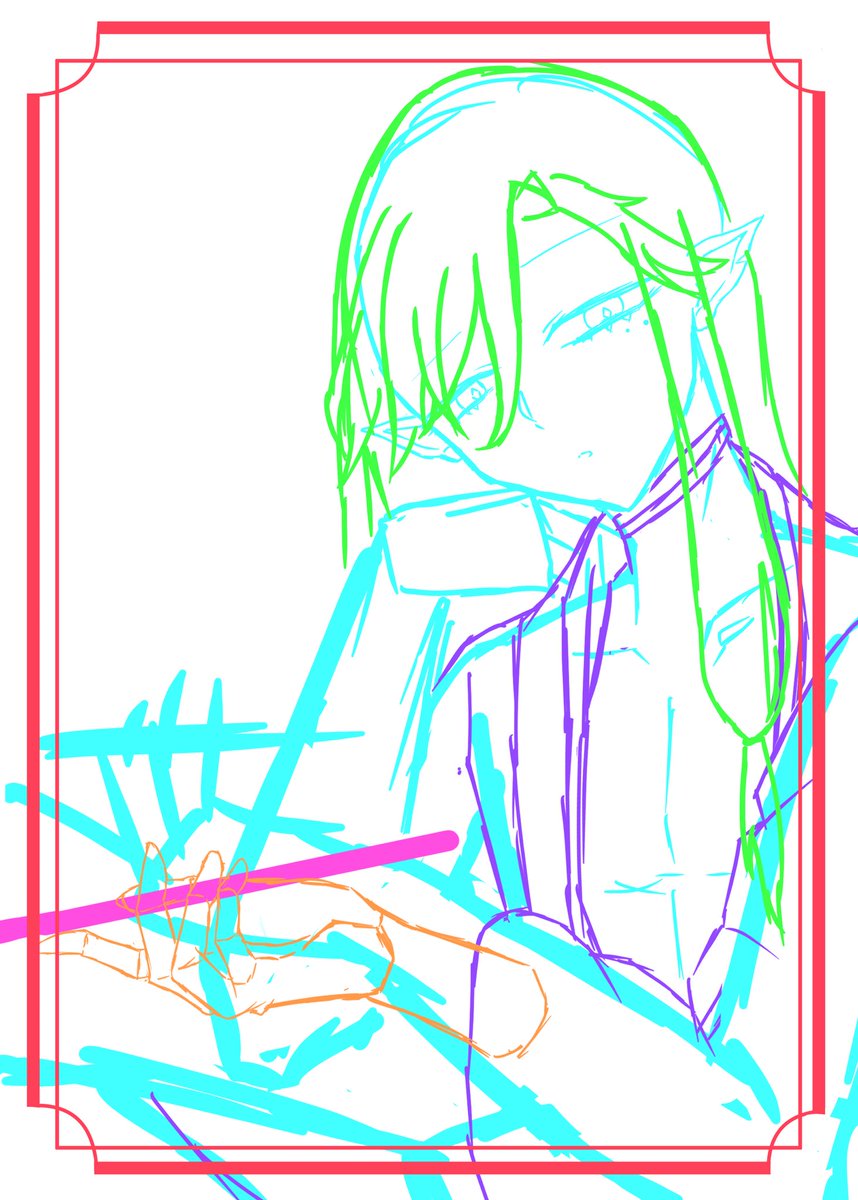 sougetsu_sub03's tweet photo. ラフしか描けてないけどお兄さん描いてみた〜
#オリキャライラスト  #イラスト練習中 https://t.co/lThCl09gCE