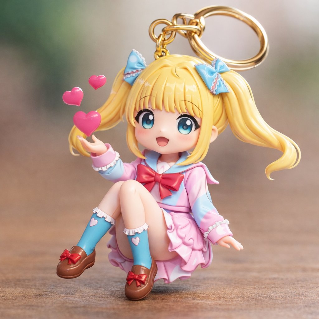 キーホルダー作ってみた😊