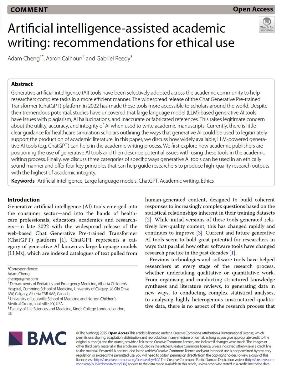 3-tier approach that help you maintain integrity when using AI for research ⤵️
(Retweet 𝘵𝘰 𝘱𝘳𝘰𝘮𝘰𝘵𝘦 𝘦𝘵𝘩𝘪𝘤𝘢𝘭 𝘈𝘐 𝘶𝘴𝘦)

— TIER 1 (Safe):
Grammar checks, readability improvements, language translation

— TIER 2 (Careful):
Outlining from YOUR content, summarizing