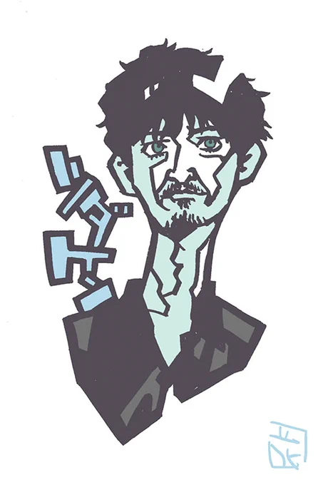 このタッチで俳優、声優イラスト #津田健次郎 ファンアート #このタッチ