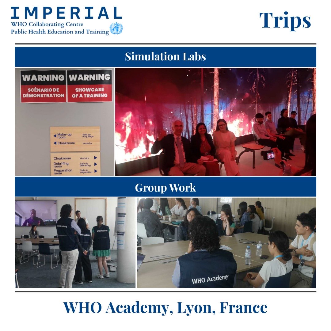 ImperialCCentre's tweet photo. Day 2 of the 2025 WHOCC Wrapped
📍 Geneva, Switzerland
In June 2025, 25 MPH students visited @WHO
📍Lyon, France
Earlier that month, 25 MPH students travelled to the WHO Academy
Post by: Shazbah Ahmed
#publichealth #WHOCC #MPH https://t.co/3I0OWrFS7a