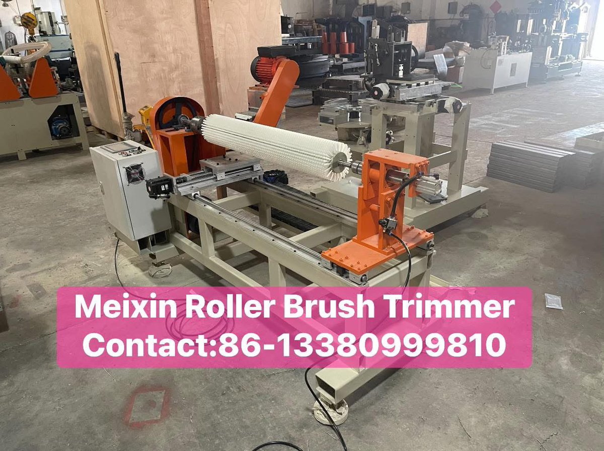 MeixinCrystal's tweet image. Meixin Automatic Roller Brush Trimming Machine 

Support normal and waven trimming. 
Welcome inquiry! 

#brush #brushmachine #brushmaking #brushmachinery #brushmakingmachine #brushmaker #technicalbrush #rollerbrush #cylinderbrush #industrialbrush #rollerbrushmachine