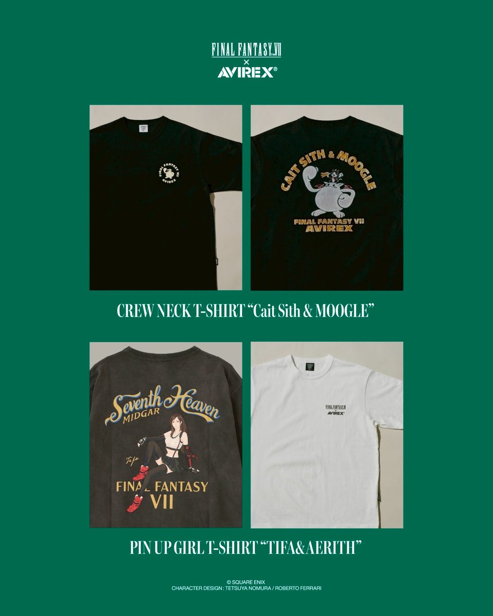 Tifa T-Shirts for Sale | Redbubble L AVIREX FINAL FANTASY VII T