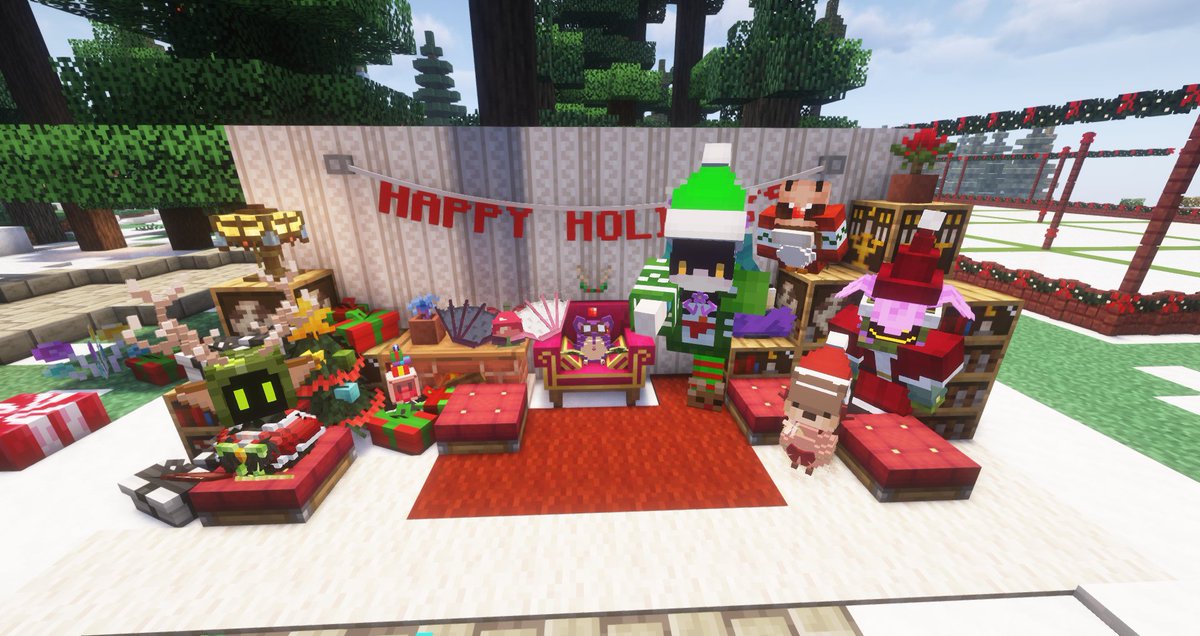 WitheredFlutter's tweet image. Merry Christmas and happy holidays from WFSMP!

Our Christmas festival was held today, with activities such as competitive snowman building, present opening, and an ice boat race!
We hope all of our residents had fun and got many gifts or prizes today! :-) 

#WFSMP

(1/2)