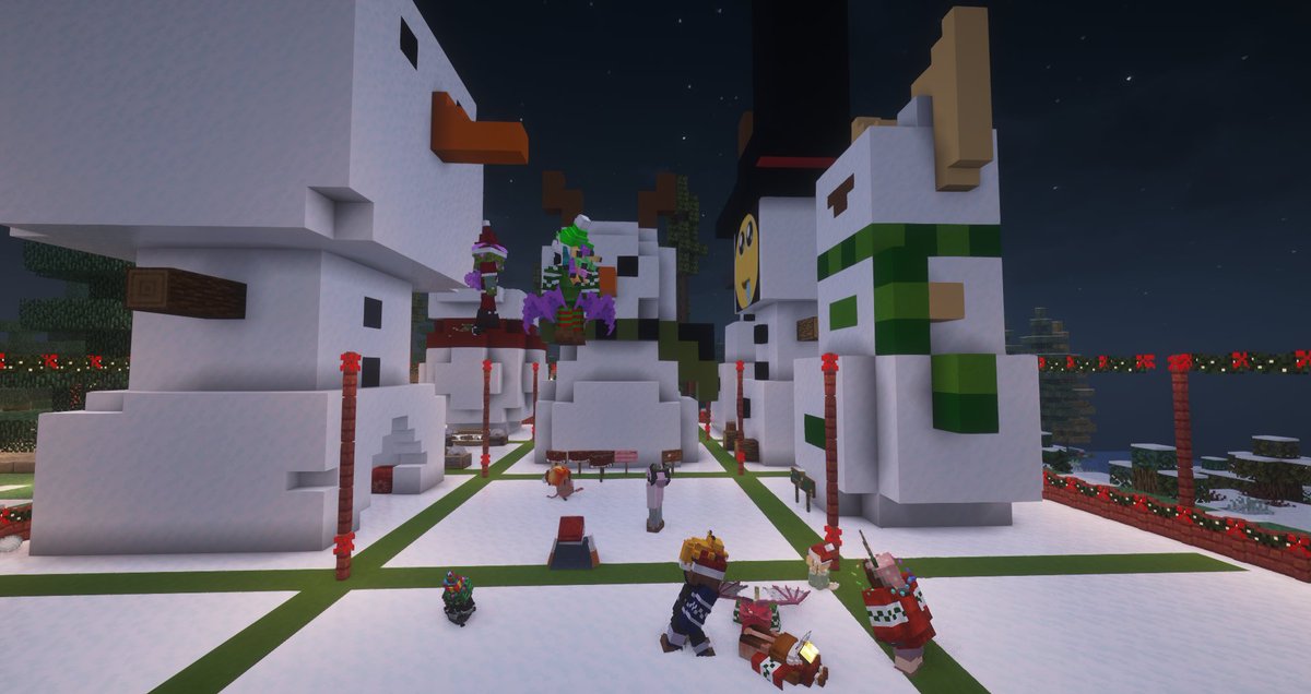 WitheredFlutter's tweet image. Merry Christmas and happy holidays from WFSMP!

Our Christmas festival was held today, with activities such as competitive snowman building, present opening, and an ice boat race!
We hope all of our residents had fun and got many gifts or prizes today! :-) 

#WFSMP

(1/2)