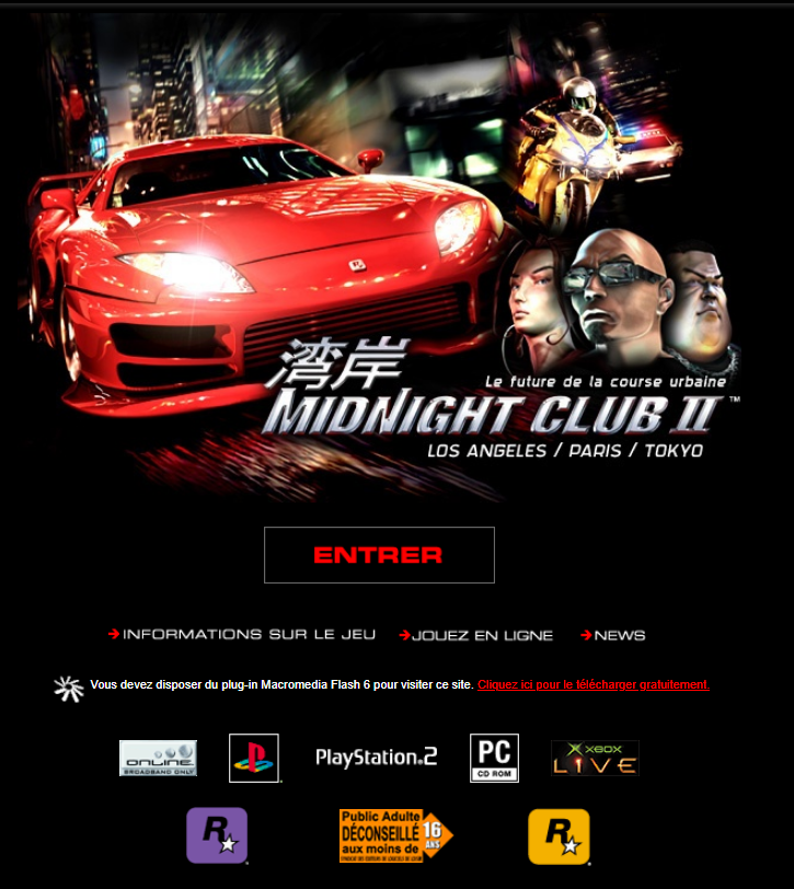 mcsrfanclub's tweet photo. French, German, and Italian versions of the #midnightclubii website also existed. They are sadly not completely archived.
French url: https://t.co/pCj7nlnmQ5
German url: https://t.co/iDcP1KMKxy
Italian url: https://t.co/Wt0ItXxkGv https://t.co/sfKIENd9dp
