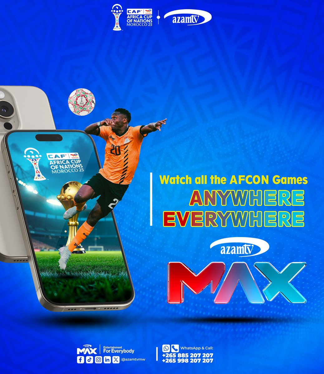 Azamtv_MW's tweet image. Stream Anytime, Anywhere — AzamTV Max brings the action to you!
#azammax
#EntertainmentEverywhere
