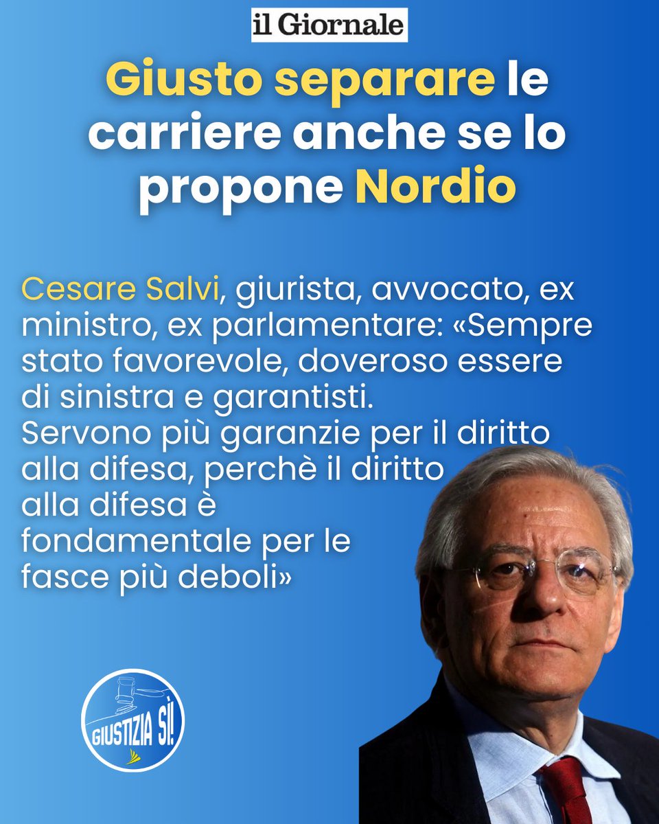 giustizia_si's tweet image. Sempre stato favorevole, doveroso essere di sinistra e garantisti.
Servono più garanzie per il diritto alla difesa, perchè il diritto  alla difesa è fondamentale per le 
fasce più deboli
