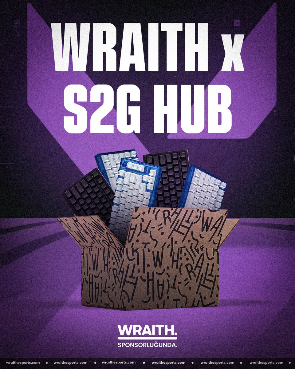 S2G HUB VALORANT TURNUVASI #2’de Wraith sponsorluğunda kazanılan ödüllerin tümü kazananlara ulaşmış bulunmaktadır. Destekleri için Wraith'e teşekkür ederiz.