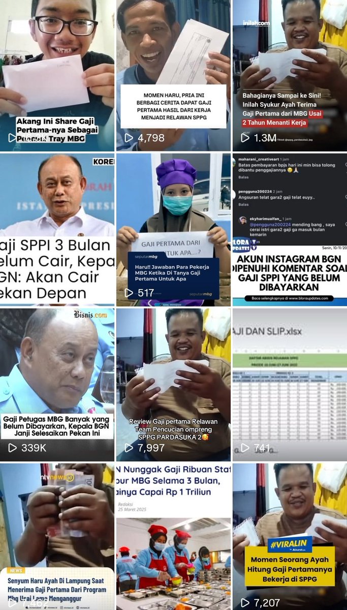 Upaya fabrikasi gaji relawan SPPG ini tujuannya untuk mencitrakan bahwa MBG membawa kemaslahatan bagi rakyat kecil. Untuk menutup kenyataan bahwa SPPG menjadi lahan bacakan elit yang angkanya lebih fantastis. 

Asal tahu saja, MBG diambil dari anggaran pendidikan, sehingga ada