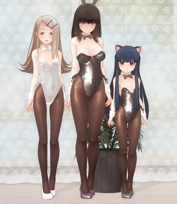 近々ボディmodいろいろ更新しますが、オマケで同梱するサンプルpresetはこの3人にします。
身長差が原作より極端ですが、イメージの強調ってことで∧(川ヮO)∧ 