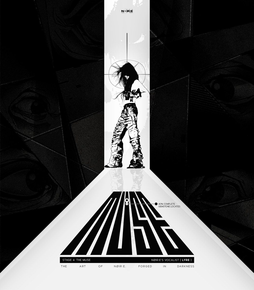 N0IRxE's tweet image. NØIR:E 느와르
‘OFF THE VOID’ CONCEPT

[✦]  LYRE  &amp;lt;THE MUSE&amp;gt;
NØIR:E’s Vocalist

#NØIRE_LYRE
#NØIRE #OFFTHEVOID