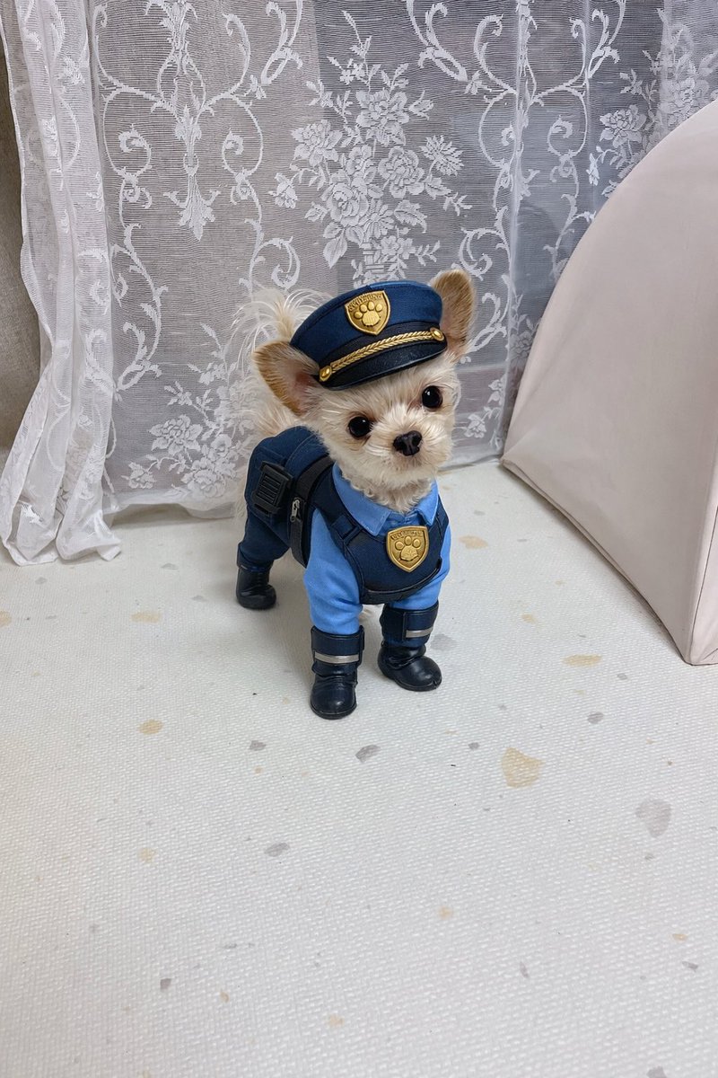 주토피아 주디 옷 입혀달라했는데
그냥 진짜 경찰견됐네ㅋㅋㅋ