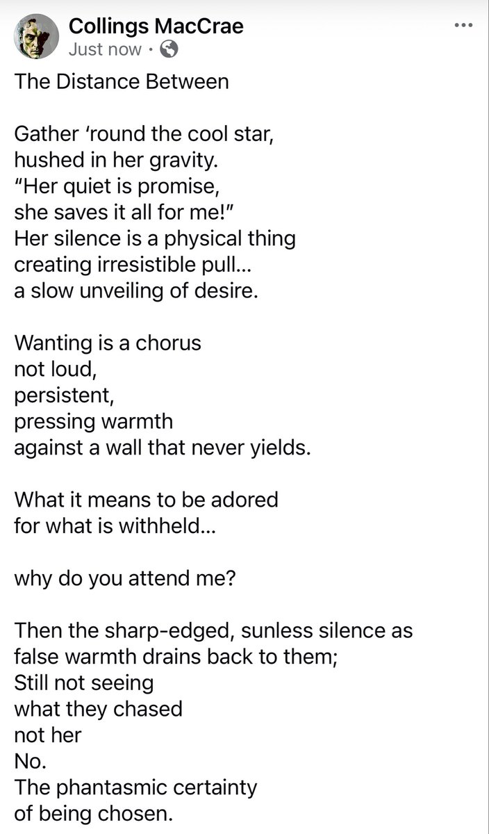 CollingsMaccrae's tweet photo. #poetrycommunity #poem #aloof https://t.co/PXgEvobdQB