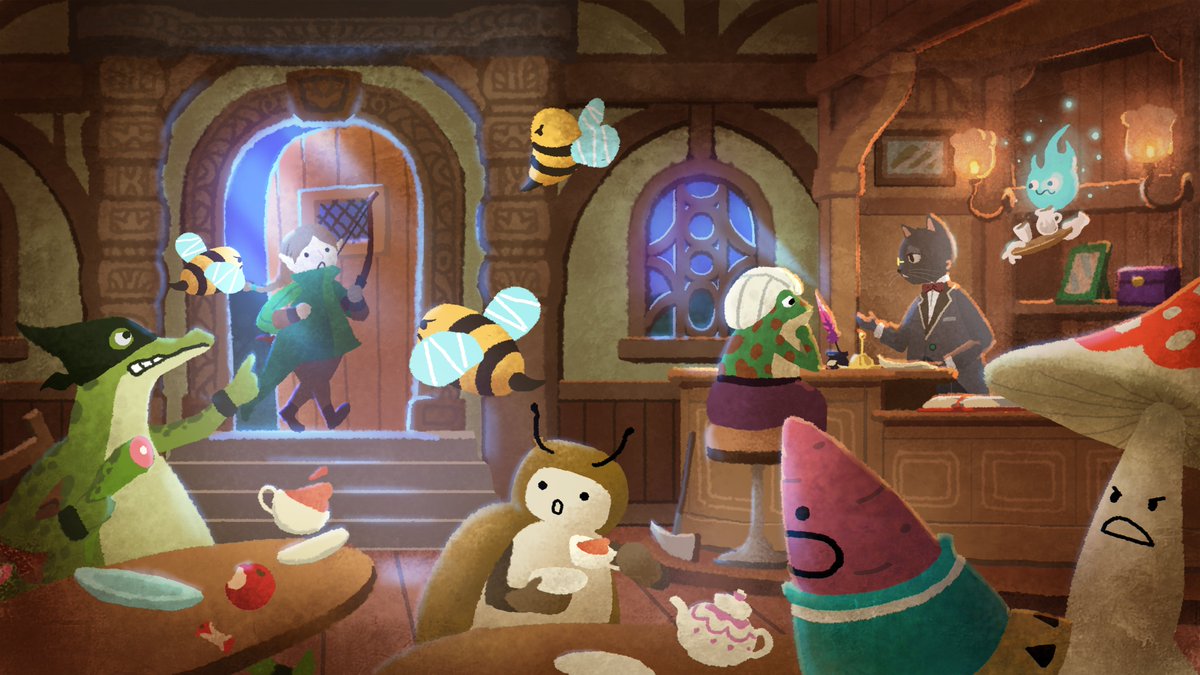 Dungeon Inn: Cozy Turn-Based Game tweet media