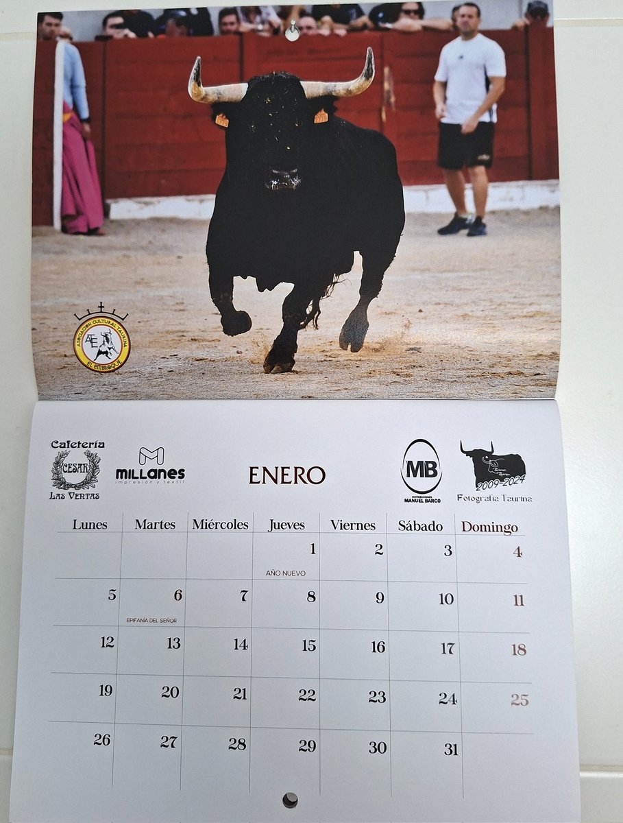 Un año mas colaborando con el calendario de <a href="/ActEmbroque/">Act El Embroque</a> y preparados para recibir al 2026 cm se merece.
¡¡TORO VA!!