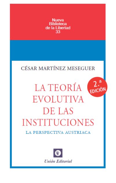 UnionEditorial's tweet image. Nuevamente disponible:

LA TEORÍA EVOLUTIVA DE LAS INSTITUCIONES 
de César Martínez Meseguer 

buff.ly/AnKrTjJ