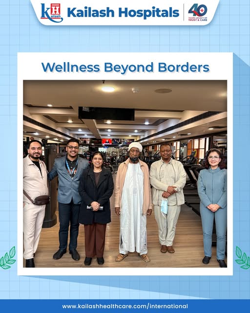 An international patient from Chad visited Kailash Health Village, a holistic wellness initiative of Kailash Hospitals, to seek authentic Ayurvedic treatment. This visit reflects the growing international confidence in India’s traditional systems of medicine, delivered through a