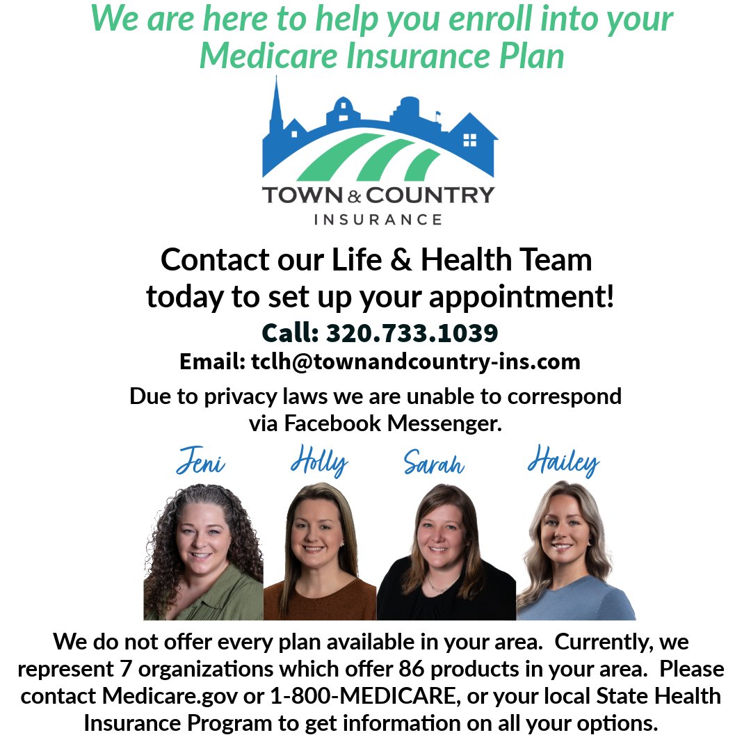 TCINS's tweet image. We can assist with Medicare Supplement, Medicare Advantage, Medicare Cost, and Medicare Part D Prescription Drug Plans.  Let us help with your enrollment, so you can see firsthand why our clients keep coming back year after year!