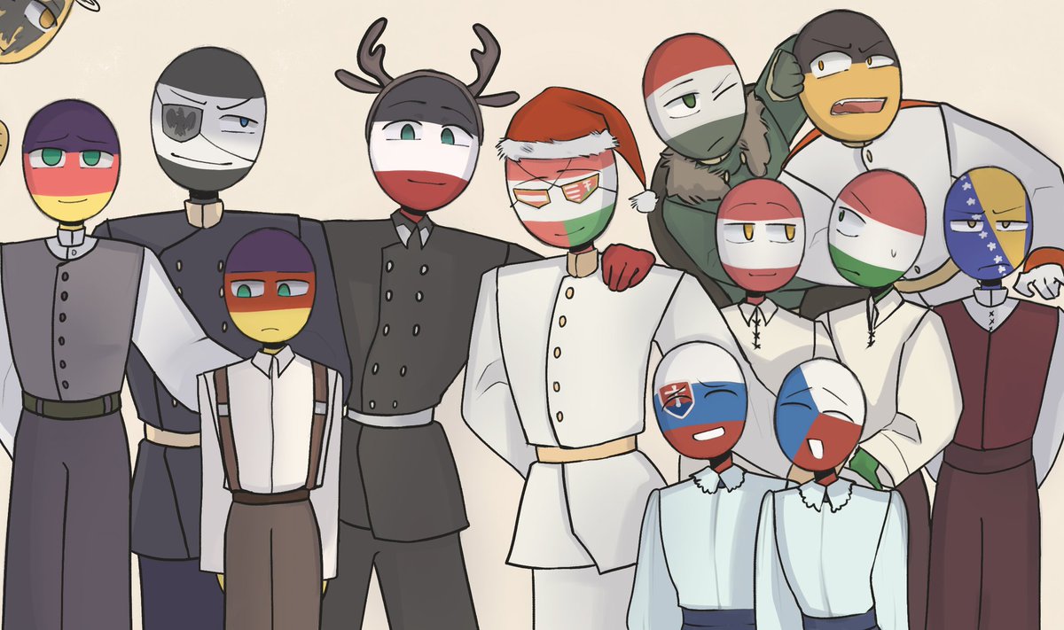 I'm sorry for the late Christmas post, Merry Christmas and happy new year💖 have this family photo

#countryhumans
#countryhumansgermanempire
#countryhumansaustriahungary
#countryhumansaustrianempire
#countryhumanskingdomofhungary
#countryhumansprussia
#countryhumansthirdreich