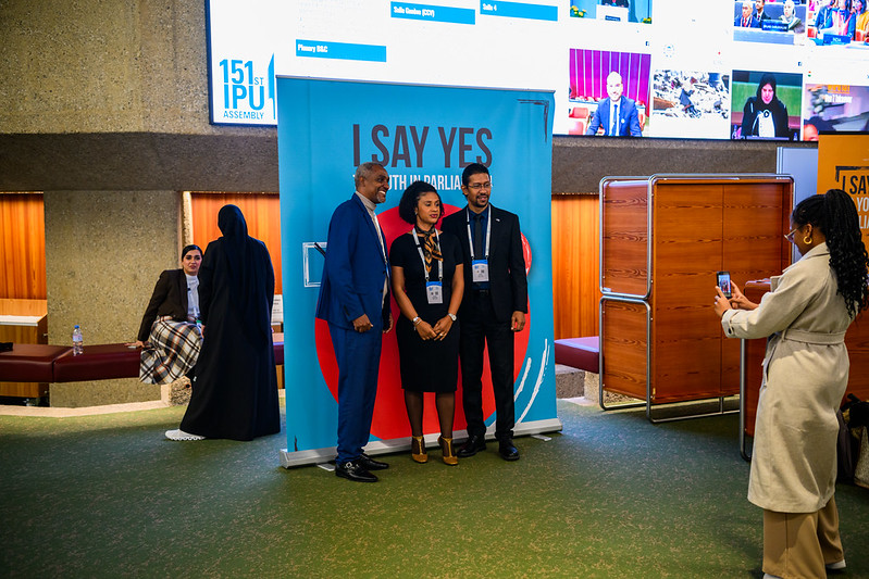 IPUparliament's tweet photo. The #IPU has identified six different ways you can champion young people through the "I Say Yes to #Youth in Parliament!" campaign.
Will you join the hundreds of #MPs and Speakers who have already pledged their support for #YoungMPs?
➡️https://t.co/NeIcCgfjlp https://t.co/4QhziWM8Kr