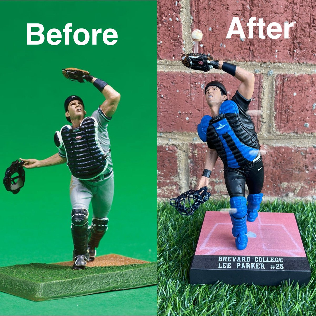 Lee Parker #25 - Catcher for Brevard College Tornadoes (2022-2024 • Brevard, NC).  <a href="/Brevardbaseball/">Matt Ennis</a>