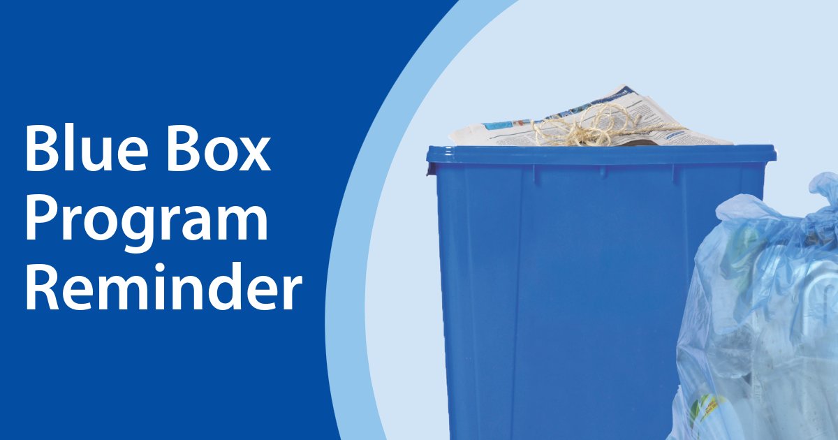 ♻️ Reminder: #HaltonON’s residential Blue Box program transitions to Circular Materials Ontario on January 1, 2026.  

No changes to your schedule. 

 Details 👉 halton.ca/bluebox 

#Recycling #BlueBox