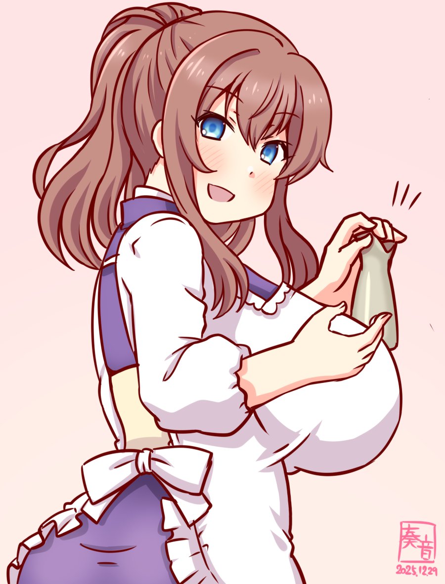 「サラが熱燗をご用意しましょう。
 少しお待ち下さいね♪」

#艦これ版真剣お絵描き60分一本勝負_20251229
#サラトガ 