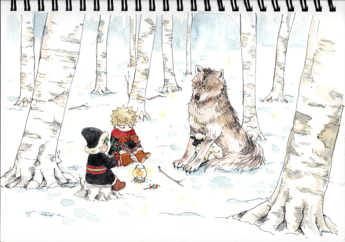 冬十傑勝デ
冬の森で一年の終わりをお祝いする