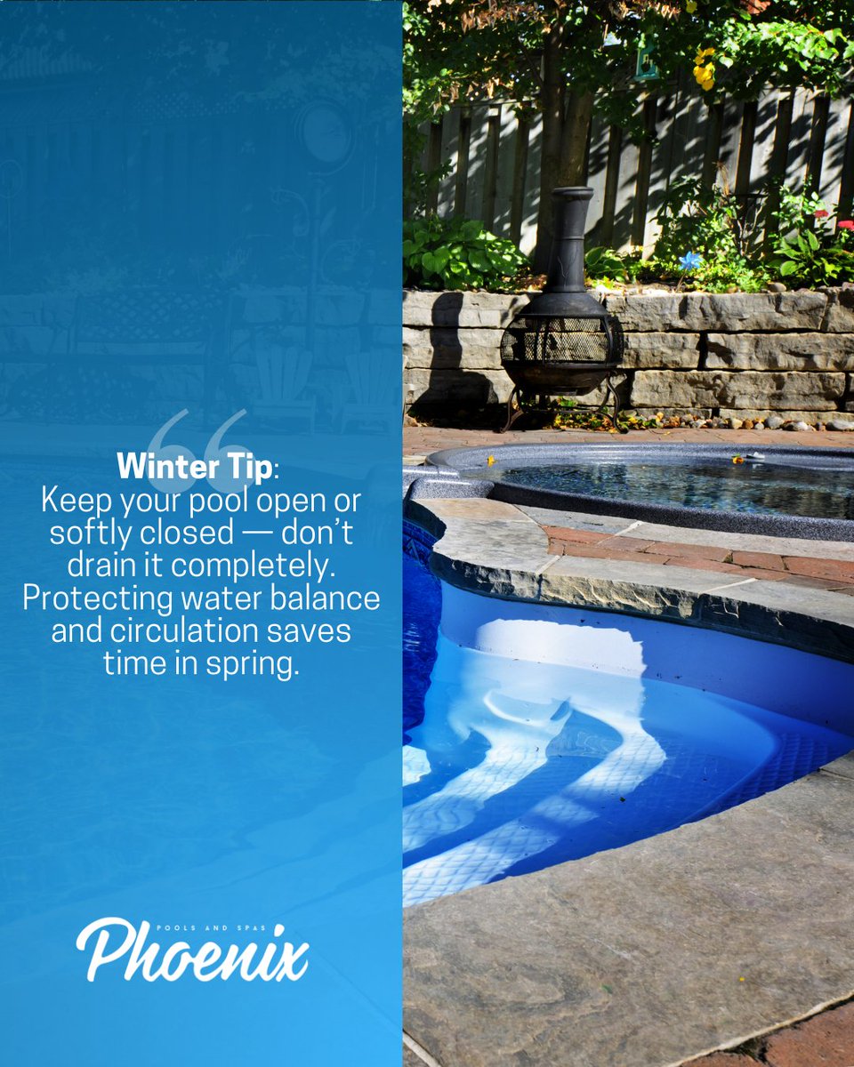 Winter Tip: Keep your pool open or softly closed — don’t drain it completely. Protecting water balance and circulation saves time in spring.
.
.
#winterpoolcare #temeculapools #riversidecounty #pooltips #poolmaintenance #custompools #outdoorliving #temecula #phoenixpoolsandspa