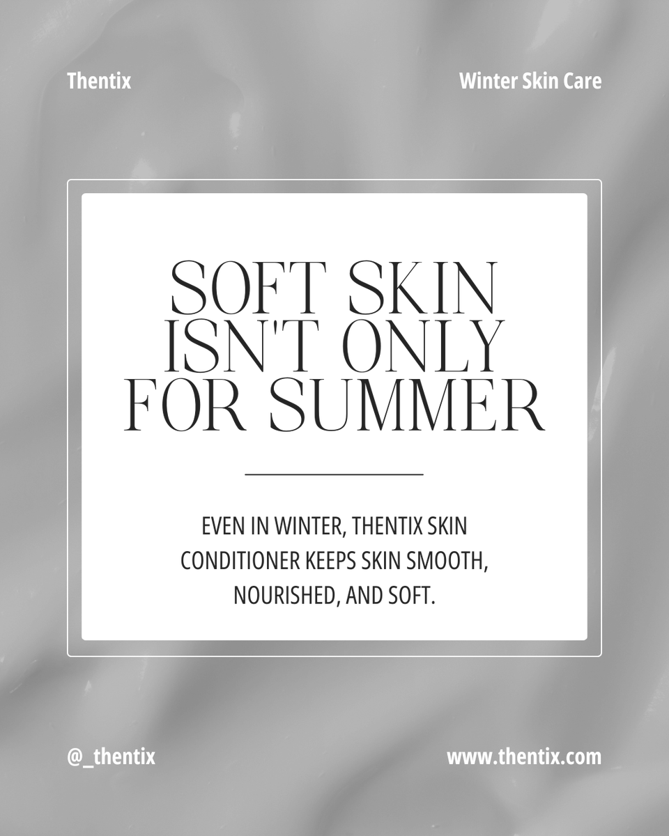 thentixskin's tweet image. Soft skin isn’t just for summer! 💛 Thentix Skin Conditioner keeps skin smooth, nourished &amp;amp; soft all winter. ❄️ Formulated for dry, sensitive skin—it deeply hydrates &amp;amp; calms irritation.

 #softskin #sensitiveskin #thentix #skin #moisturize