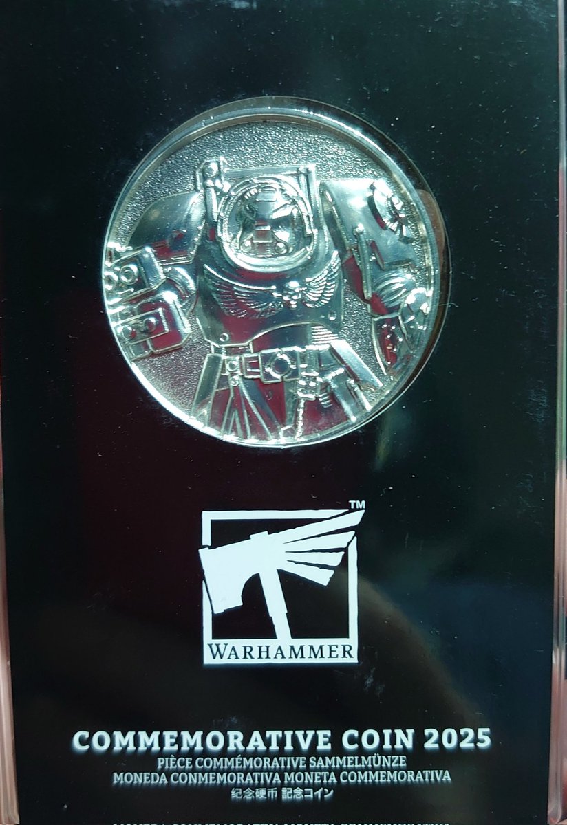 ウォーハンマーの大先輩から頂いた記念コインです😉‼️ #ウォー