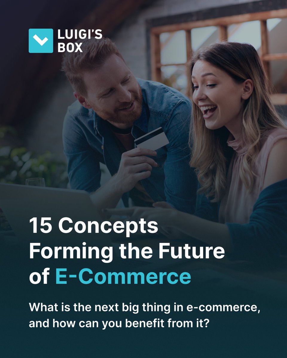What will e-commerce look like in the next few years?
Faster. Smarter. More personal.

We’ve broken down 15 concepts shaping the future of e-commerce - from AI-driven personalization and conversational shopping to social commerce &amp; frictionless payments.

luigisbox.com/blog/future-of….