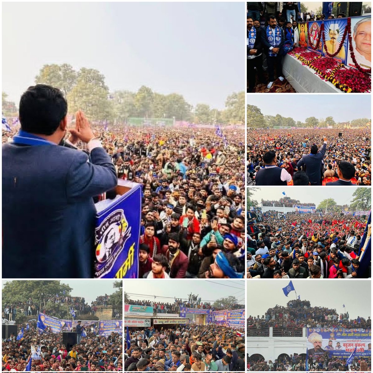 Bullashah08's tweet photo. धन्यवाद बहुजन समाज आज जनपद हरदोई में भीम आर्मी चीफ ��ाई चन्द्र शेखर आजाद जी की रैली में उमड़ा जनसैलाब अब भरोसा करो हम सरकार बनाएंगे। @BhimArmyChief 
@Jogindermanani1 https://t.co/qKTkMySuuH
